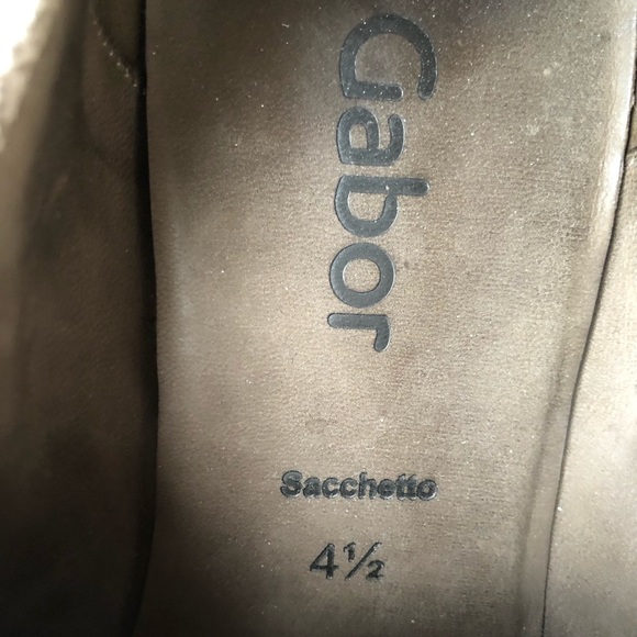 GABOR -6.5 (4.5 EU)- Sacchetto Suede Oxford Flats in grey - Picture 7 of 7